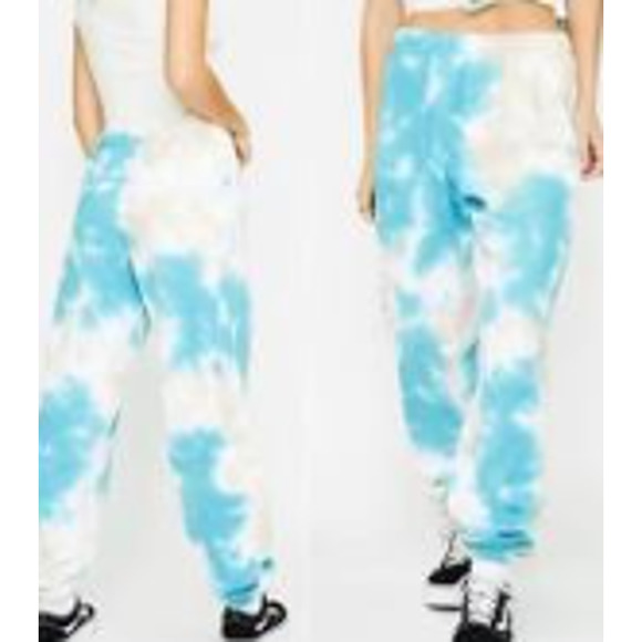 NIP REVOLVE BSR Samii Ryan Pure Angel Joggers Size Small in Teal, Gray Cloud - Picture 2 of 4